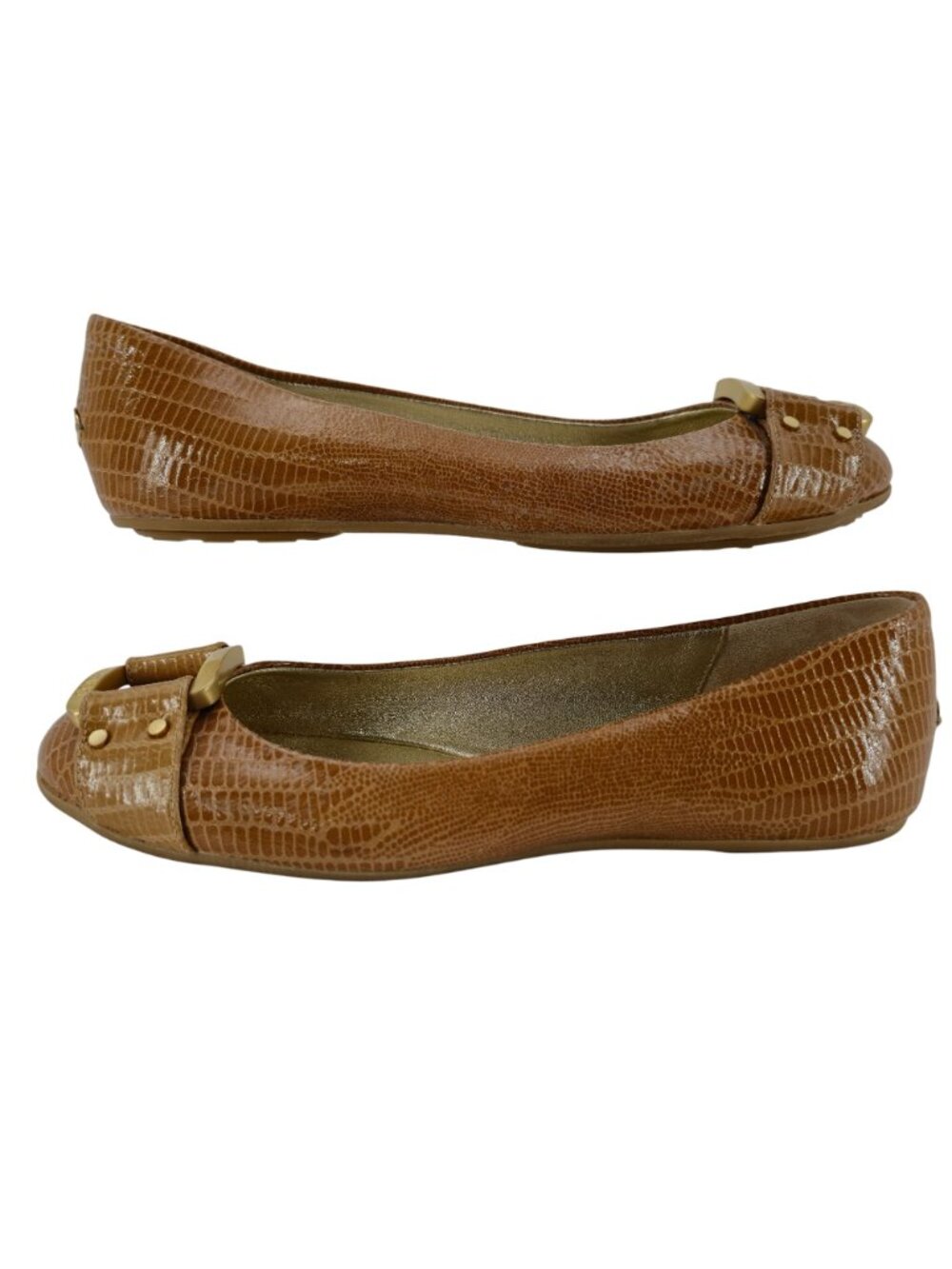 Jimmy Choo Womens US 9 / 39EU Lizard Print Leather Ballet Flats Loafers Shoes - Picture 4 of 12